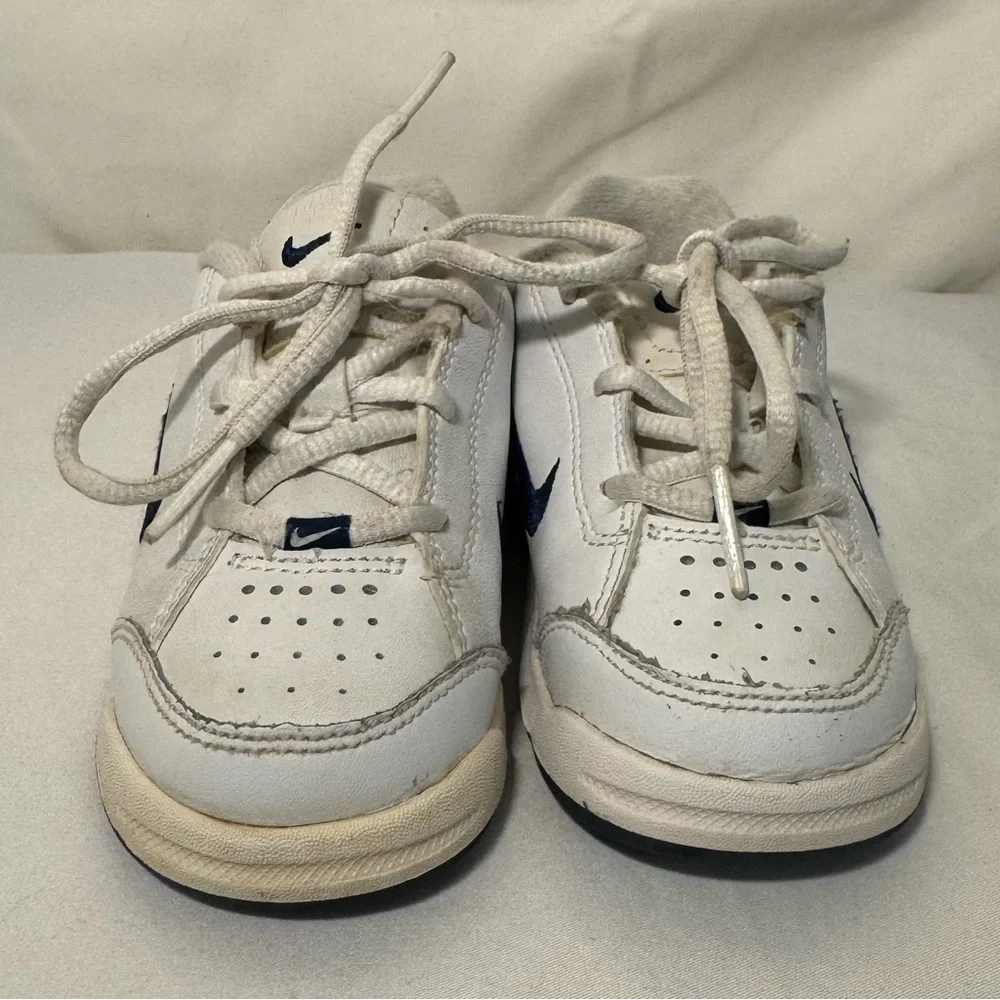 Vintage Nike (Play) Lace Up Sneaker Shoes 6.5‎ C Toddler Size 6.5C White